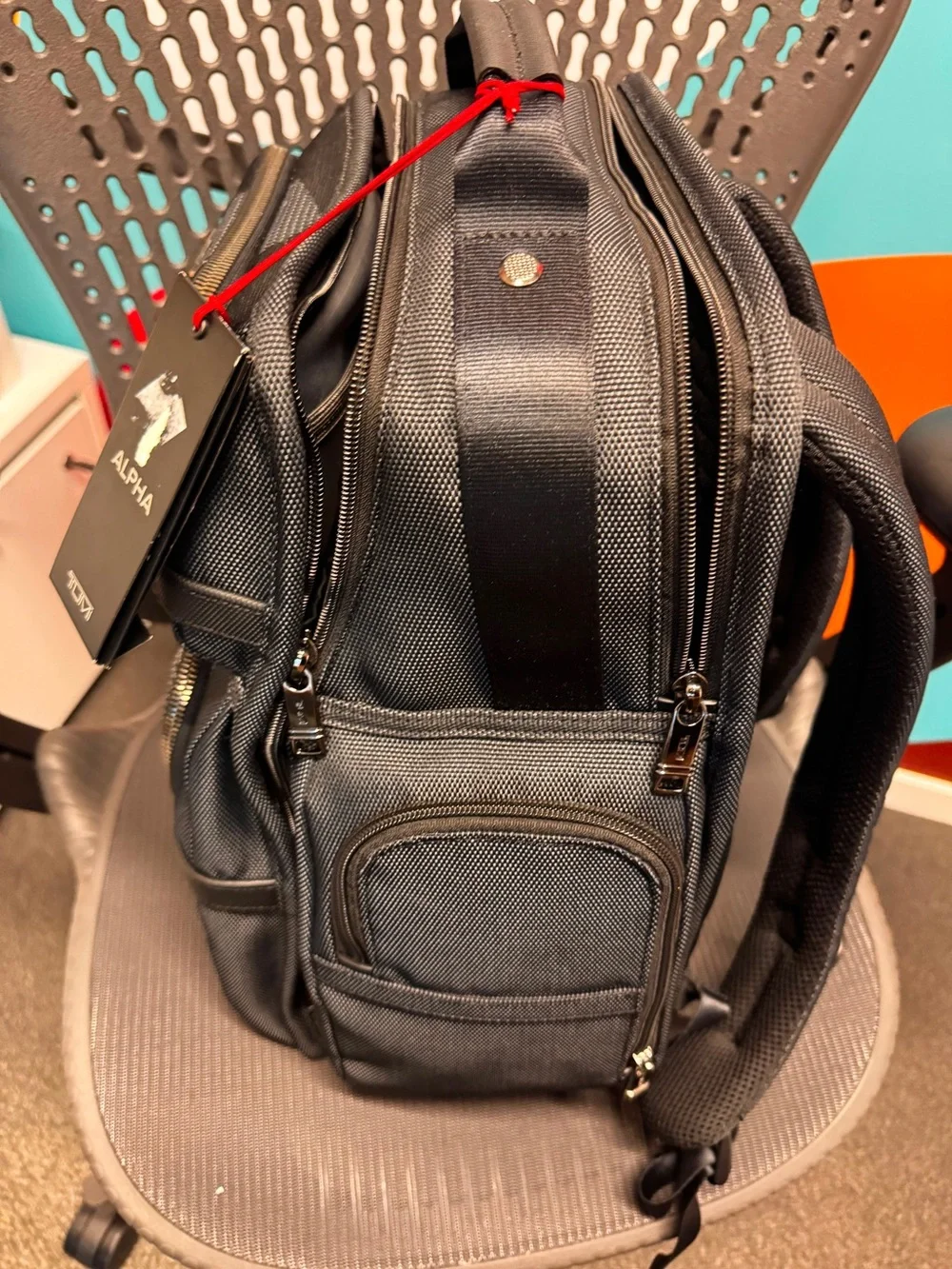 NWT Tumi ALPHA 17” Brief Pack Laptop Backpack - REFLECTIVE TUMI JACQUARD
